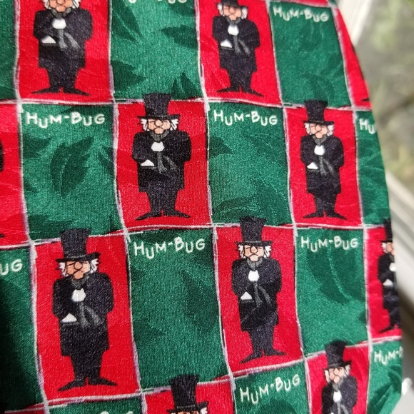 Vintage Wembley Ebenezer Scrooge HumBug Christmas Tie - Picture 8 of 8